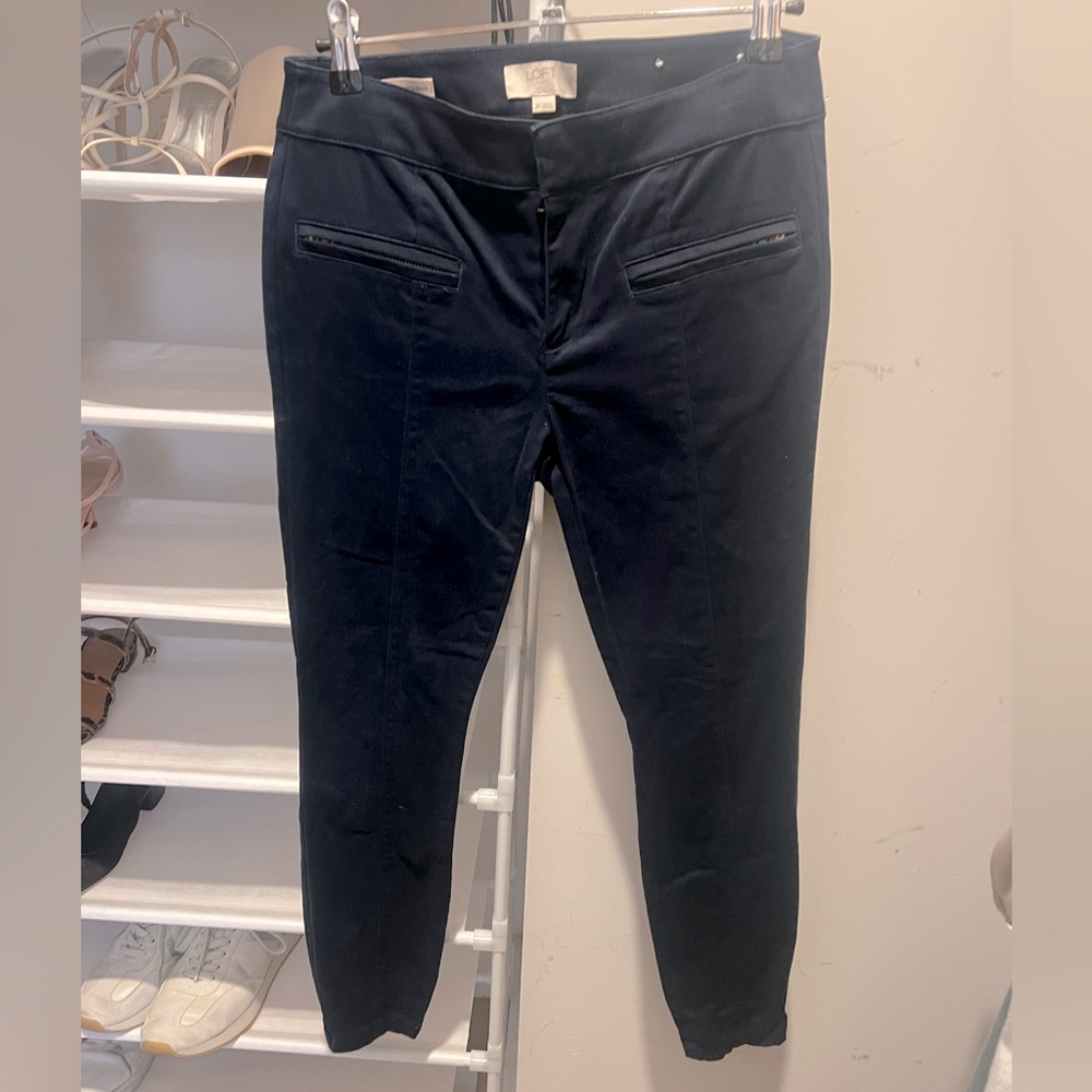 Navy Slim Fit Pants